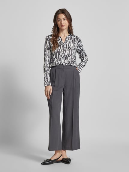 Christian Berg Woman Selection Bluse mit Allover-Muster Black 1