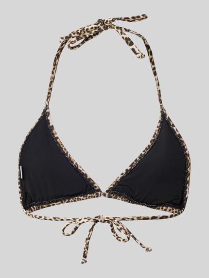 Jake*s Casual Bikini-top met all-over dierenprint Leem - 3