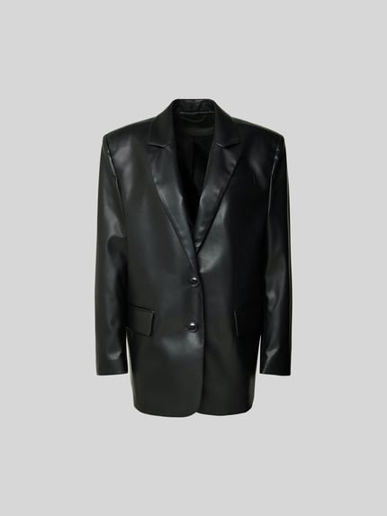 Stand Studio Blazer mit Reverskragen Black 2