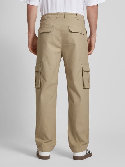 REVIEW Cargobroek met labeldetail Beige - 5