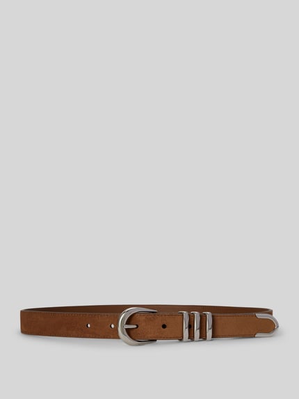 Lauren Ralph Lauren Riem van echt leer met metallic accenten Cognac - 1