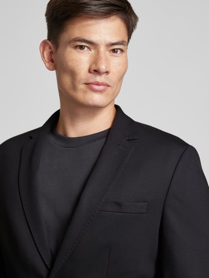 Selected Slim fit colbert met reverskraag, model 'DELON' Zwart - 3