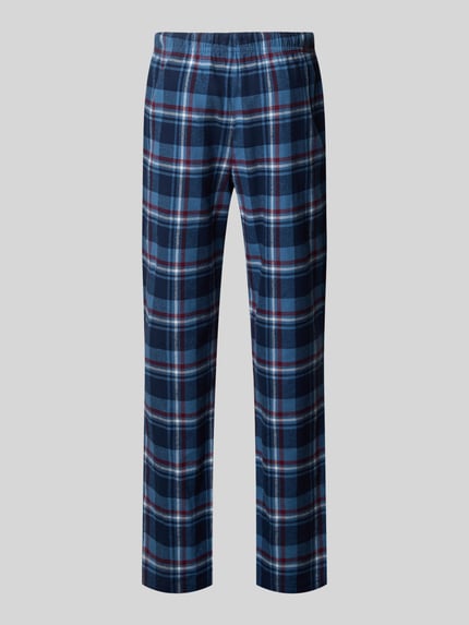 Christian Berg Men Regular Fit Pyjama-Hose im Allover-Look Dunkelblau 3