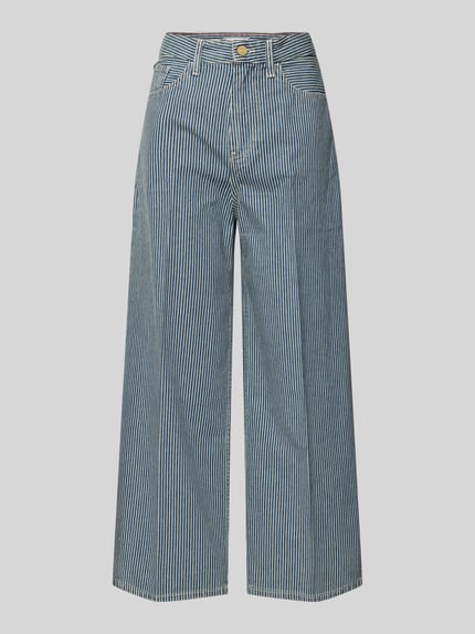 Tommy Hilfiger Jeansy z szerokimi nogawkami i wzorem na całej powierzchni Granatowy 2