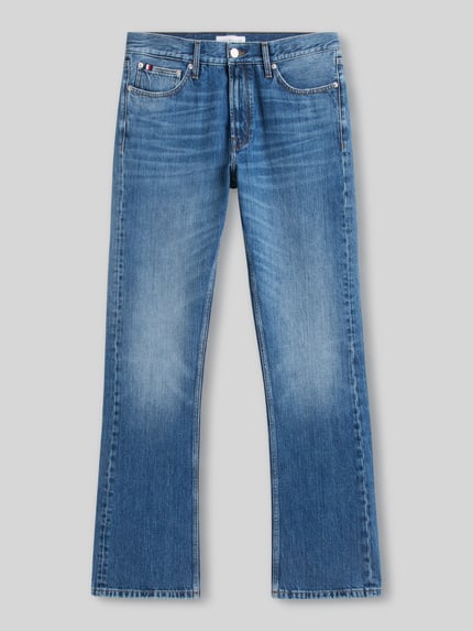 Tommy Hilfiger Bootcut-Jeans aus reiner Baumwolle Modell 'WARREN BOOTCUT' Jeansblau 2