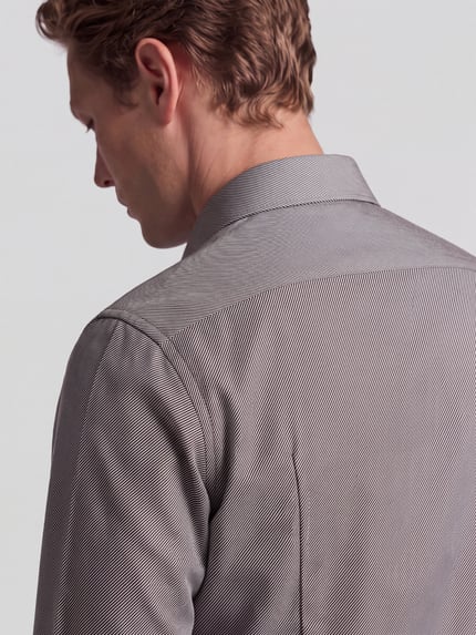 BOSS Slim Fit Businesshemd aus reiner Baumwolle Modell 'H-Hank-K' Dunkelbraun 3