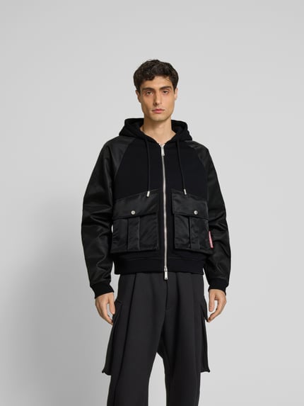 Dsquared2 Bluza rozpinana z kieszeniami z patką Czarny 4
