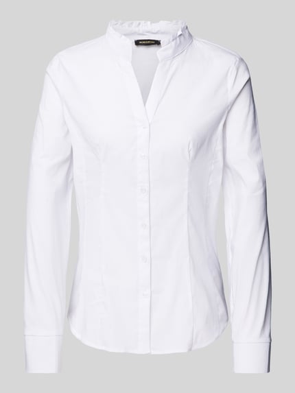 MORE & MORE Bluse mit Stehkragen Weiss 2