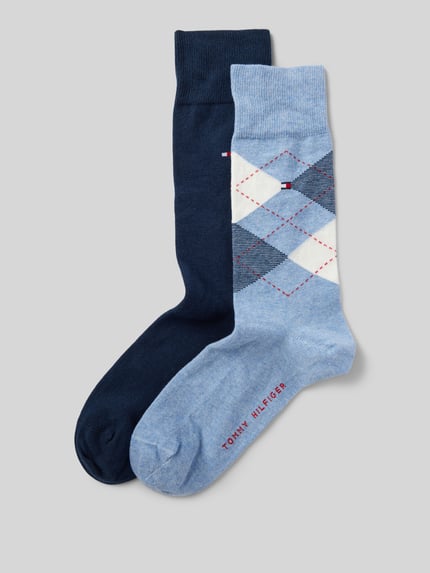 Tommy Hilfiger Sokken, pak van 2 paar Bleu gemêleerd - 1