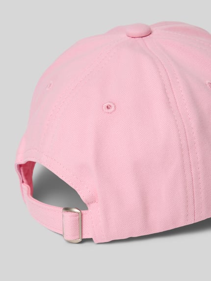 LeGer Baseballpet met labelstitching, model 'Janett' Felroze - 3