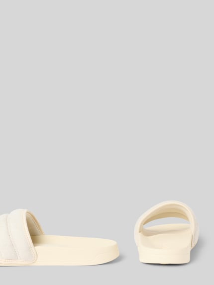 adidas Sportswear Badeschuhe mit echtem Leder-Besatz Modell 'ADILETTE NOSHOWER' Beige 2
