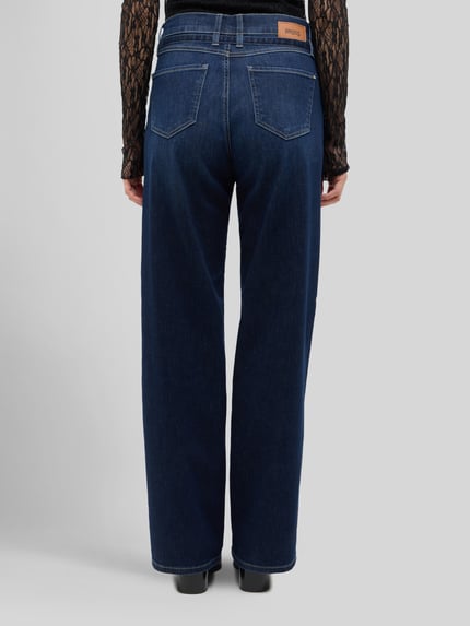 ANGELS Wide Leg Jeans aus Baumwoll-Mix im 5-Pocket-Design Dunkelblau 5
