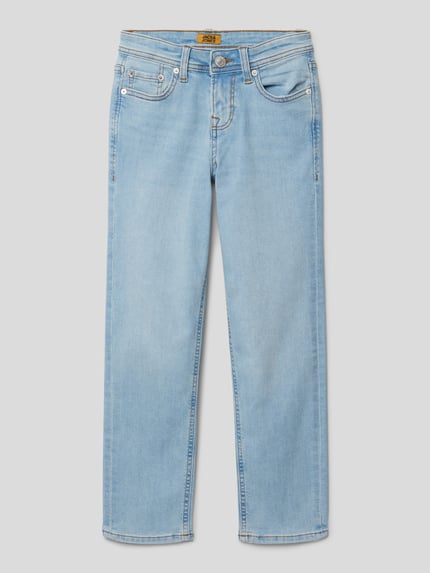 JACK & JONES Regular fit jeans met labelpatch, model 'CLARK' Lichtblauw - 1