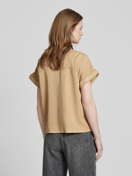 Jake*s Casual Hemdbluse mit Knopfleiste Sand 5