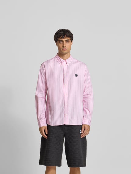 Kenzo Koszula casualowa z wyhaftowanym logo Jasnoróżowy 4