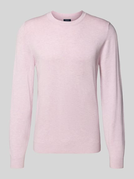 MCNEAL Strickpullover mit gerippten Abschlüssen Hellrosa Melange 2