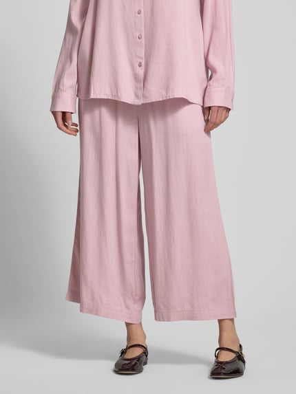 PIECES Loose Fit Culotte aus Viskose-Leinen-Mix Modell 'PIA' Rosa 4