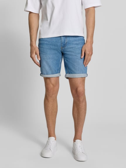 ARMEDANGELS slim fit korte jeans van katoenmix model 'NAAILO' Jeansblauw - 4