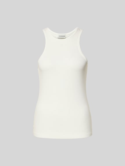 Slim Fit top van viscosemix Shop The Look MANNEQUINE