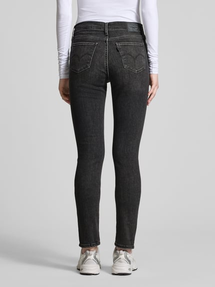 Levi's® 300 Skinny fit jeans met labelpatch, model '311™ SHAPING SKINNY' Antraciet - 5