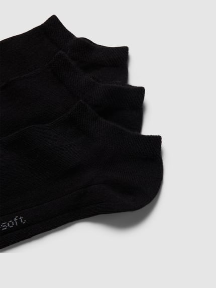 camano Socken mit elastischem Bündchen im 3er-Pack Black 2