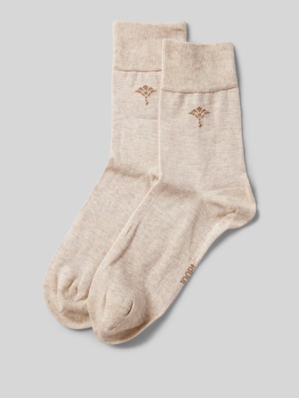 JOOP! COLLECTION Socken mit Label-Print im 2er-Pack Sand 1