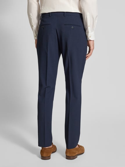 Selected Slim Fit Anzughose mit Bügelfalten Modell 'JOSE' Dunkelblau 5