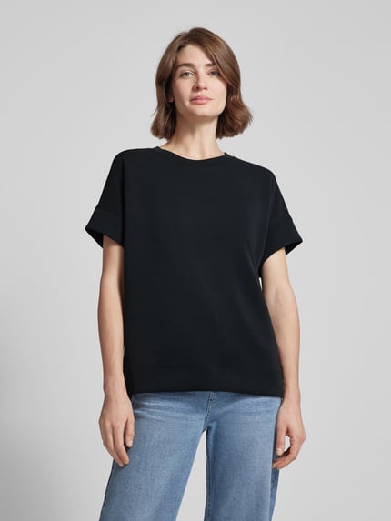 s.Oliver RED LABEL T-shirt w jednolitym kolorze z okrągłym dekoltem Czarny 4