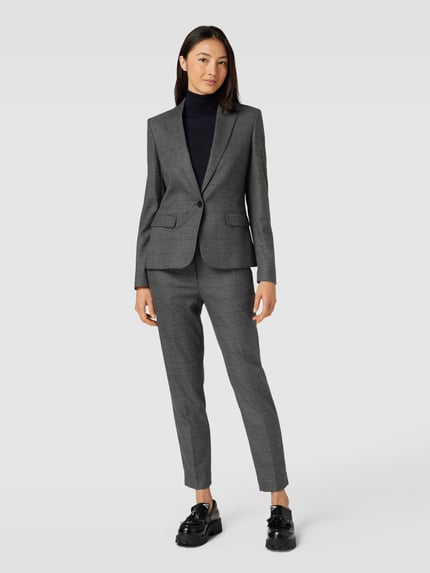 Jake*s Collection Blazer mit Gitterkaro Anthrazit 1