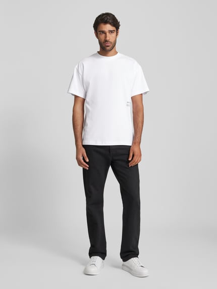 ANNARR T-Shirt mit Label-Print Modell 'RAVI' Weiss 1