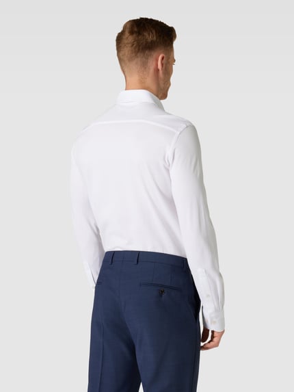 Profuomo Freizeithemd in unifarbenem Design Weiss 5