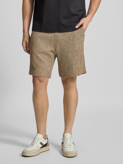 Jake*s Studio Men Sweatshorts mit elastischem Bund Beige 4