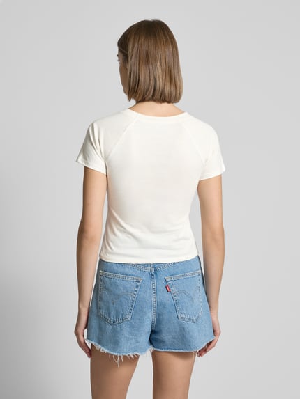 NOISY MAY® T-shirt met motiefprint, model 'LOUI' Wit - 5