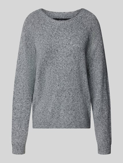 VERO MODA Pullover mit schimmernder Strickoptik Anthrazit 2