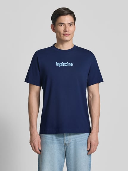 Selected Regular Fit T-Shirt aus reiner Baumwolle Modell 'HASPEN' Marine 4