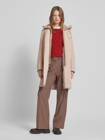 CINQUE Lange jas met reverskraag, model 'MIRCALE' Beige - 1