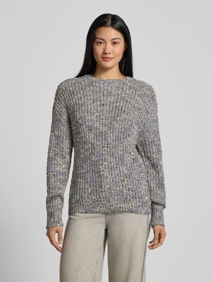 Jake*s Casual Strickpullover mit Rundhalsausschnitt Dunkelgrau 4