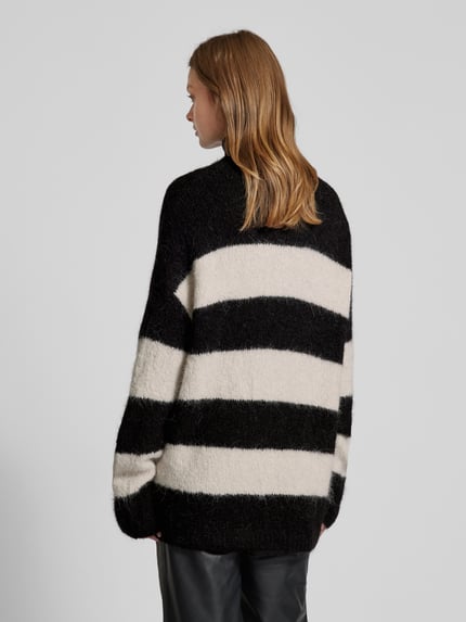 Selected Oversized gebreide pullover met ronde hals, model 'GABELLA' Offwhite - 5