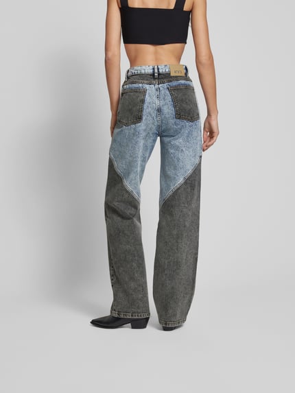 ROTATE Jeans o kroju straight fit w 5 kieszeni Jeansowy niebieski 5