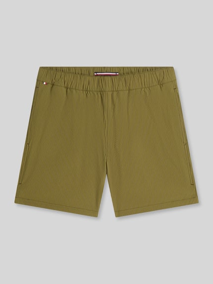Tommy Hilfiger Regular Fit Shorts aus seesucker Modell 'DOVER' Khaki 2