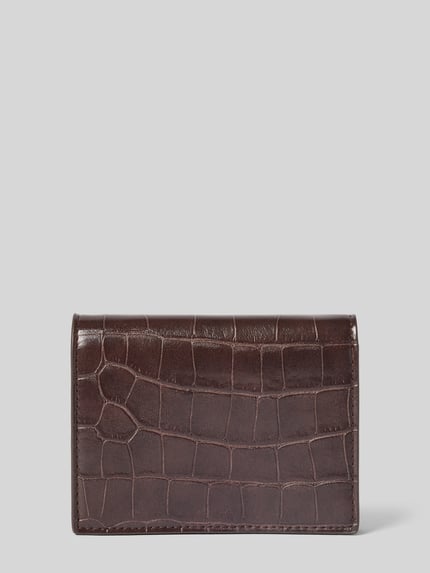 Valentino Bags Portemonnaie mit Münzfach Modell 'OPALINE RE' Dunkelbraun 2
