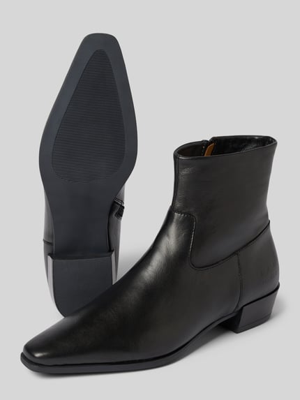 Copenhagen Stiefeletten aus Leder mit Reißverschluss Black 4