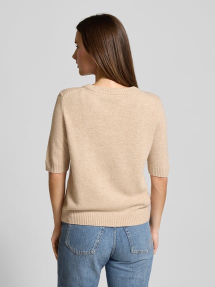 COMMA Strickpullover aus Woll-Mix mit 1/2-Arm Sand 5