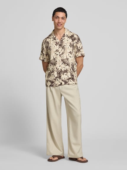 ONLY & SONS Regular Fit Freizeithemd aus reiner Viskose Modell 'DASH' Mittelbraun 1