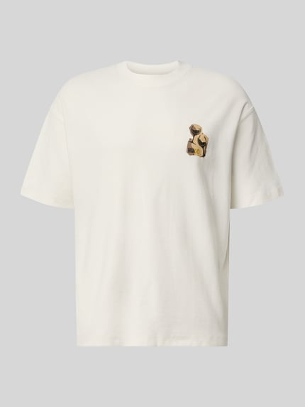 HUGO Regular Fit T-Shirt aus reiner Baumwolle Modell 'Detzi' Weiss 2