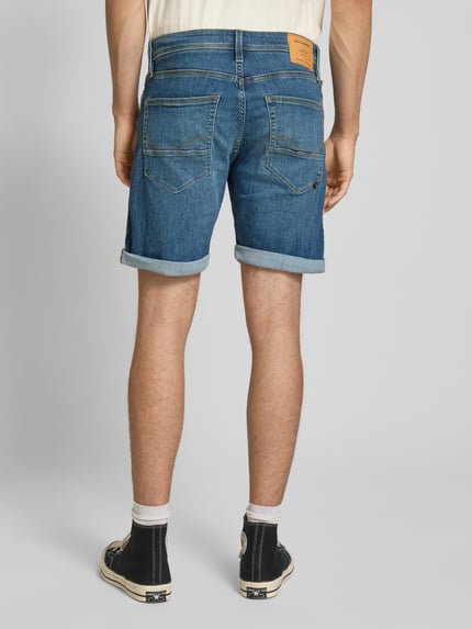 JACK & JONES Regular Fit Jeansshorts im 5-Pocket-Design Modell 'RICK' Dunkelblau 5