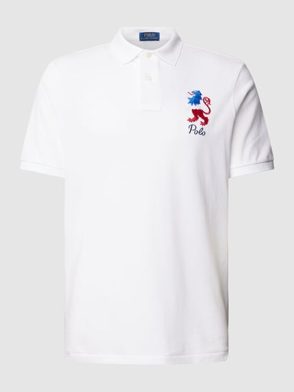 Polo Ralph Lauren Poloshirt mit Logo-Stitching Offwhite 2