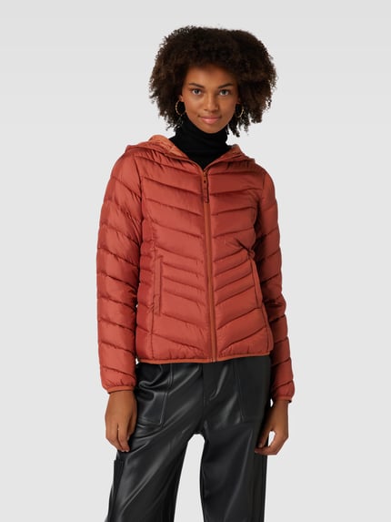 Tom Tailor Denim Gewatteerd jack met capuchon Middenbruin - 4