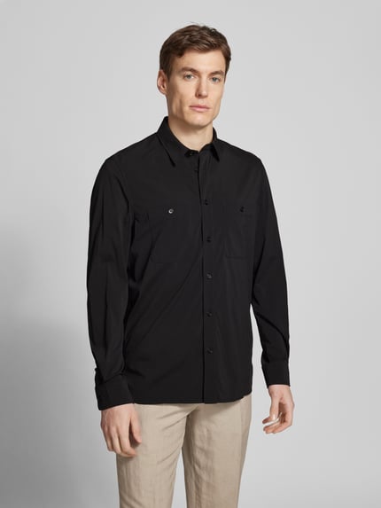 DRYKORN Regular fit overhemdjack met opgestikte borstzakken, model 'NOWEN' Zwart - 4