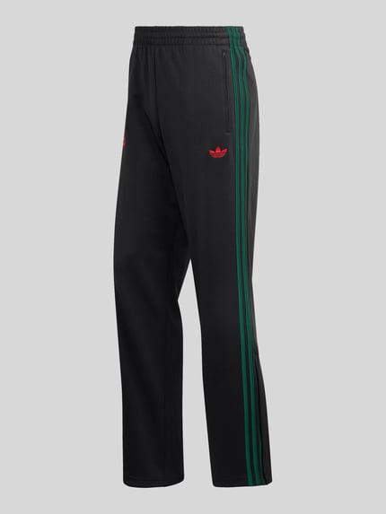 Produktfoto, Regular Fit Sweatpants mit Baumwoll-Anteil von adidas Originals in Optik: Unifarben mit Logo-Stitching, Galonstreifen, Bundabschluss: elastisch, Materialverarbeitung: Sweat